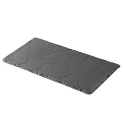 Basalt Rectangular Plate Black 300x160mm