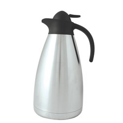 1L Stainless Steel Vacuum Insulated Jug with Black Top