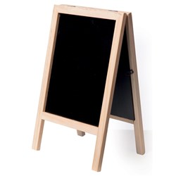 Wooden Mini Sandwich Chalkboard A Frame Natural 150x20x240mm