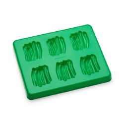 Silicone Food Mould & Lid Green Beans 6 Portions