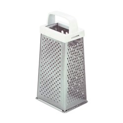 4 Sided Stainless Steel Grater With Plastic Handle