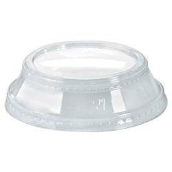 Biocup Pla Cup Raised Flat Lid Clear Suits 360/420/500ml