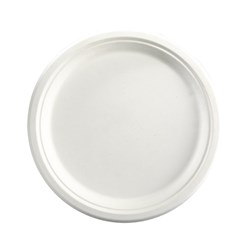 Biocane Round Plate White 260mm