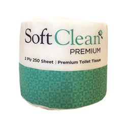 Soft Clean Premium Toilet Roll 2 Ply 250 Sheets