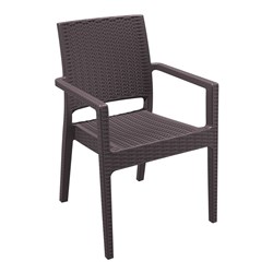 Ibiza Arm Chair Chocolate 460mm