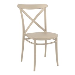 Cross Chair Taupe 440mm