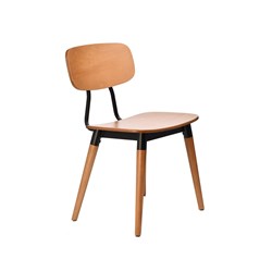 Felix Chair Oak & Ply Seat 490mm