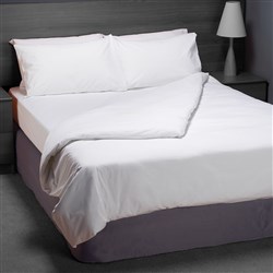 Fitted Sheet Polycotton King White 1800mm