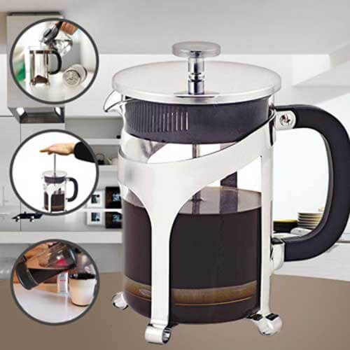Cafe Press Glass 8 Cup Coffee Plunger 1L