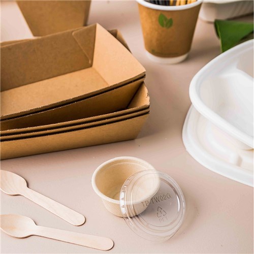 Sugarcane Sauce Cup Lid Clear 45-60ml