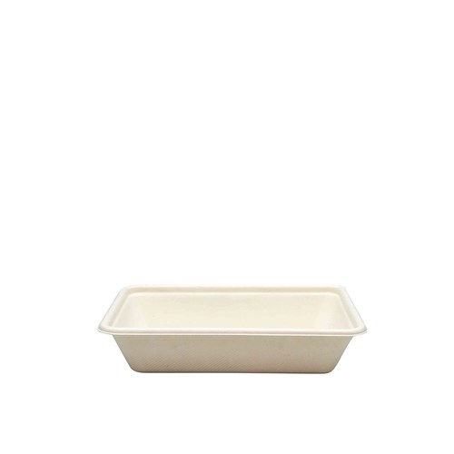Sugarcane Takeaway Container White 180x125x39mm 500ml