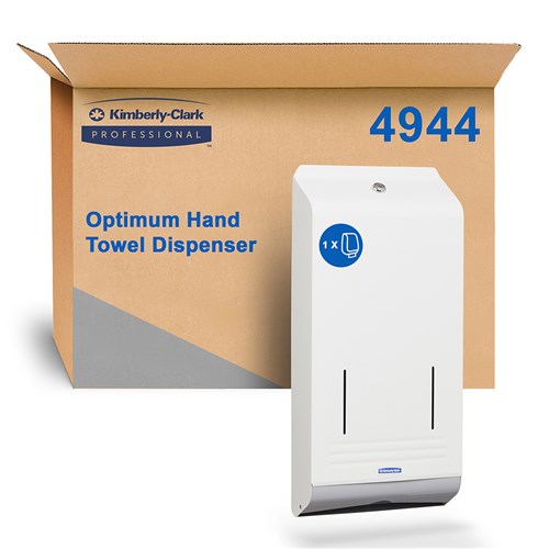 Metal Paper Hand Towel Dispenser White 258x85x536mm 3697308