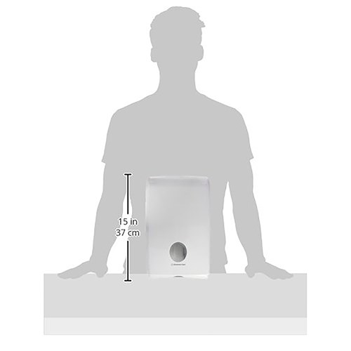 3697695_Aquarius Plastic Compact Hand Towel Dispenser White 239x81x380mm