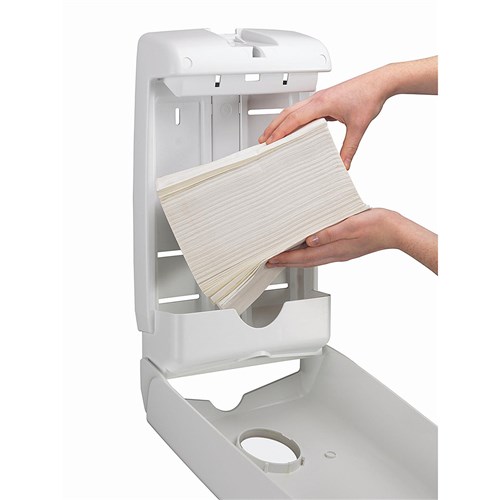 3697695_Aquarius Plastic Compact Hand Towel Dispenser White 239x81x380mm