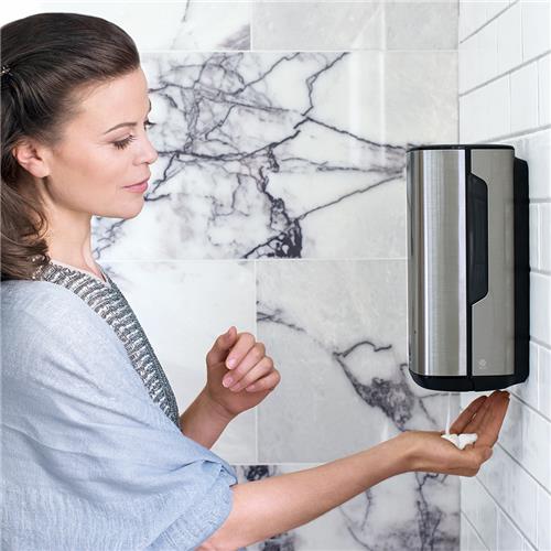Image Line Stainless Steel Touch-Free Foaming Soap Dispenser Silver 116x130x278mm