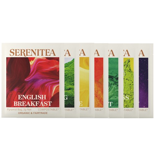 SereniTEA Enveloped Pyramid Tea Bags
