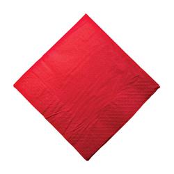 3447703 - Paper Dinner Napkin Red 1/4 Fold 400x400mm