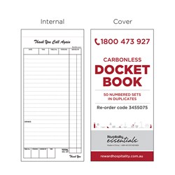 Docket Book Carbonless Sheet 210mm