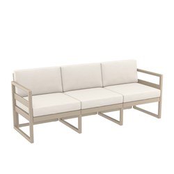 4242268 - Mykonos Lounge Sofa Taupe with Beige Cushions 750mm