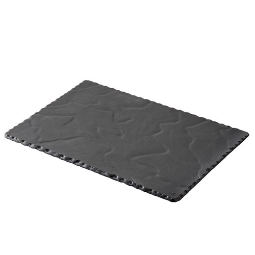 Basalt Rectangular Plate Black 300x200mm