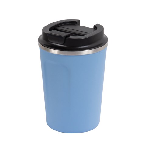 Reusable Double Wall Coffee Cup Blue 380ml 