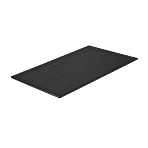Taroko Melamine Platter Rectangle Black 525mm