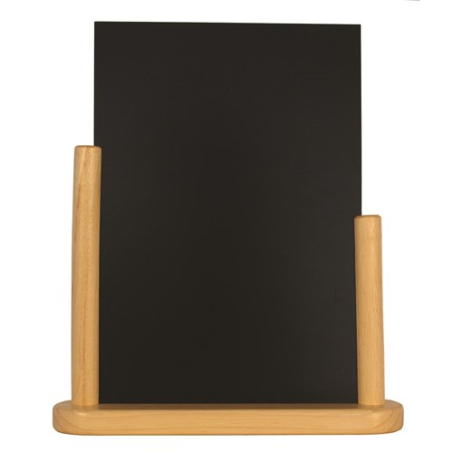 Elegant Wooden Table Chalkboard Natural Large 280x320mm