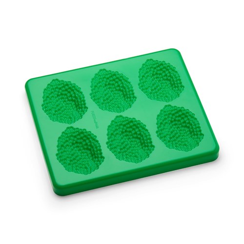 Silicone Food Mould & Lid Green Peas 6 Portions