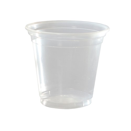 Plastic Cup 200Ml Tall Natural 50/Pkt (20) 7Oz Cd200