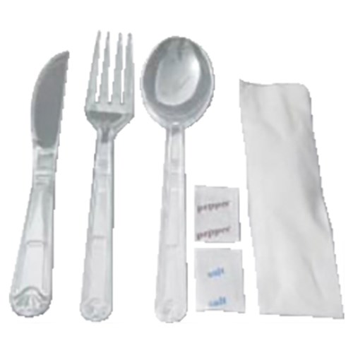 Plastic Meal Pack Cutlery Pack Clear