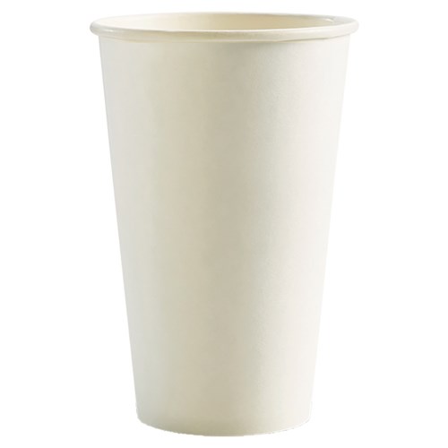 Biocup Single Wall Coffee Cup White 16oz 473ml