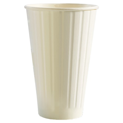 Biocup Double Wall Coffee Cup White 16oz 473ml