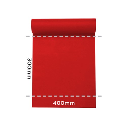 Lisah Paper Table Runner/ Placemat Red 400mmx24m