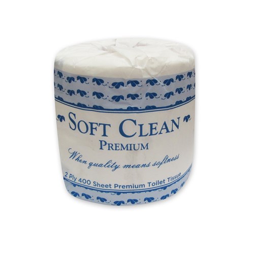 Soft Clean Premium Toilet Roll 2 Ply 400 Sheets