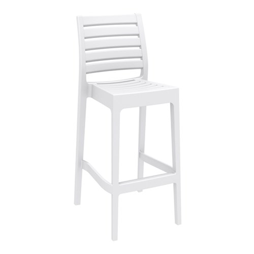 Ares Bar Stool 75 White 750mm