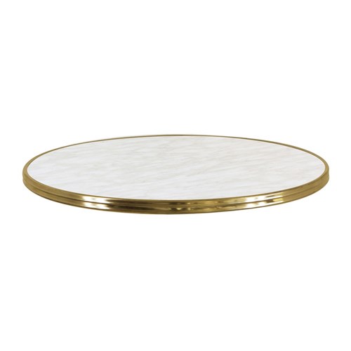 Marble Bistro Tabletop Round 700mm