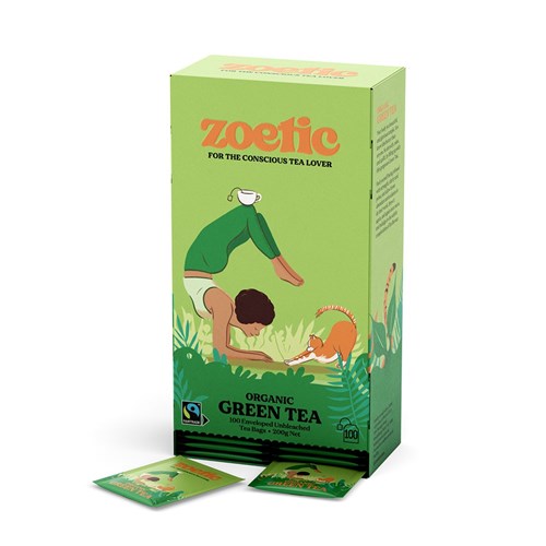 ZOETIC GREEN TEA ENVELOPE TEA BAGS