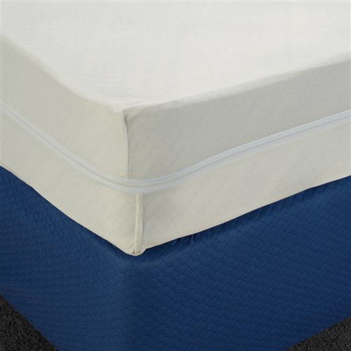 Polyester Waterproof Mattress Protector White Queen