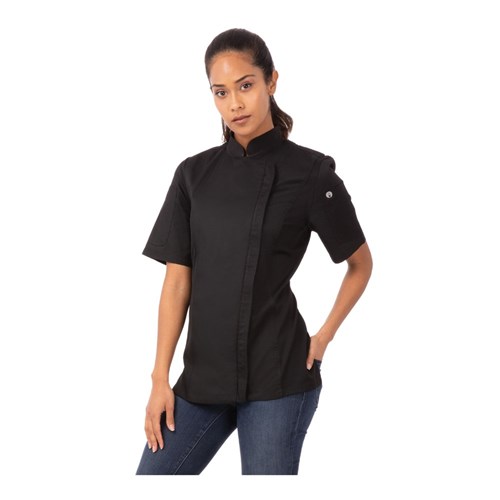 5460250 - Springfield Womens Chef Jacket Black Small
